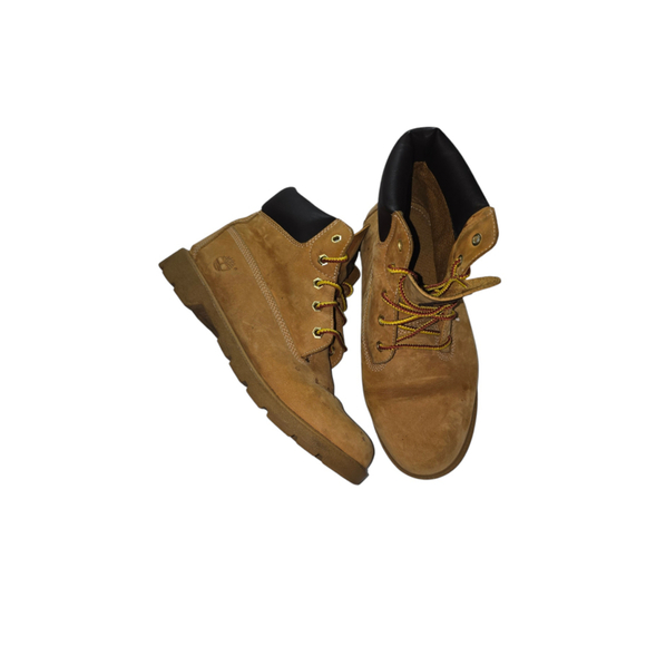 Men's Timberland Boots Brown Size 7 Wheat Lace Up Waterproof - Picture 1 of 9